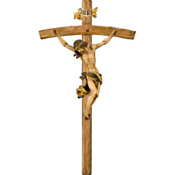 Cristo Barroco en cruz arqueada